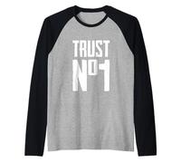 Trust No One Graphic Tees - Cool Motivational Graphic Quotes Manche Raglan