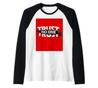 Trust No One Graphic Tees - Cool Motivational Graphic Quotes Manche Raglan