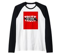 Trust No One Graphic Tees - Cool Motivational Graphic Quotes Manche Raglan