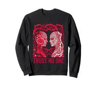 Trust No One Masque traître avec Poignard caché Sweatshirt