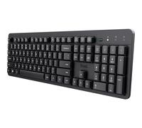 Trust Clavier sans fil ODY II – Silencieux QWERTY US, touches à profil bas, anti-déversement