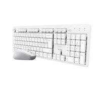 Trust Ody II Wireless clavier Souris incluse maison/bureau RF sans fil AZERTY Français Blanc