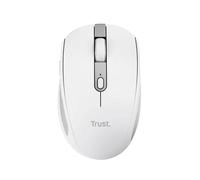 Trust Ozaa Souris sans Fil Bluetooth + 2.4GHz, Souris Silencieuse Compacte Multi-appareils, 60% de Plastiques Recyclés, Souris Bluetooth Rechargeable PC Ordinateur Portable Android Mac - Blanc