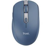 Trust Ozaa Souris sans Fil Bluetooth + 2.4GHz, Souris Silencieuse Compacte Multi-appareils, Souris Bluetooth Rechargeable PC - Bleu G