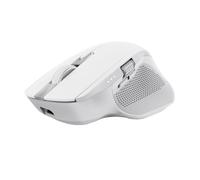 Trust Oza Souris sans Fil Bluetooth + 2.4GHz, Souris Silencieuse Multi-appareils, Souris Bluetooth Rechargeable PC - Blanc
