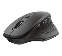 Trust Ozaa Souris Sans Fil Bluetooth + RF, Compacte, Silencieuse, Rechargeable, Recyclée - Noir