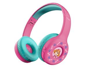 Trust Pat Patrouille Casque Bluetooth sans Fil pour Enfant 4-10 Ans, Rose | Limite de Volume (85dB), Casque Micro Pliable avec Autocollants, 15h d'Autonomie, Paw Patrol Headphones pour Tablette
