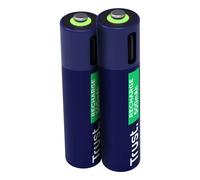 Trust Piles rechargeables 25585 USB-C Type AAA 500mAh (LR03) Pack de 2