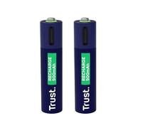 Trust Piles rechargeables 25585 USB-C Type AAA 500mAh (LR03) Pack de 2