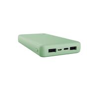 Trust Primo 25027 Batterie Externe Li-Ion 20000mAh Vert - 2x USB-A 2.4A, 1x USB-C 3A, 15W - Recharge USB/USB-C - Protection Multiple