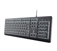 Trust Primo Beleuchtete clavier maison/bureau USB QWERTY Italien Noir