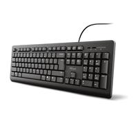 Trust Primo Clavier Filaire Silencieux Belge AZERTY, Résistant aux Éclaboussures, Câble USB de 1.8 m, Clavier PC, Portable, Ordinateur, Windows, Mac OS - Noir