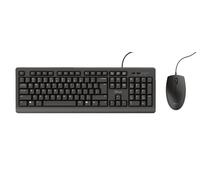 Trust Primo clavier Souris incluse Universel USB AZERTY Belge Noir
