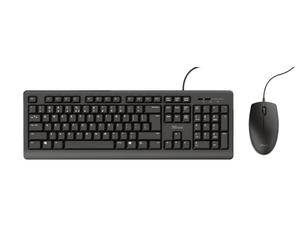 Trust Primo clavier Souris incluse Universel USB QWERTY Espagnole Noir