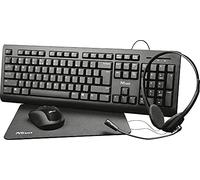 Trust Primo Kit de Bureau 4 en 1 avec Fil et Clavier USB