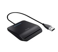 Trust Lecteur DNI, Compatible toutes Les Cartes DNI, FIPS 201, FIPS TAA et ISO 7816 Classe A, B, C, câble de 100 cm, USB Plug & Play