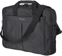 Trust Primo Sacoche pour Ordinateur Portable, Jusqu'à 16"" avec 2 Poches de Rangement, Intérieur Rembourré, Sac Mince pour Voyage, Affaires, Travail, Collège - Noir Noir