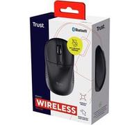 Trust Primo Souris Bluetooth, Souris sans Fil pour Ordinateur Portable, 1000-1600 DPI, pour Gauchers et Droitiers, Batteries Incluses, Mouse Compacte pour PC, Ordinateur, Mac, Android - Noir