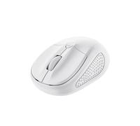Trust Primo Souris Voyage Ambidextre RF sans fil Optique 1600 DPI, 4 boutons, Portée 6m, Piles AAA, Windows/macOS/ChromeOS, Blanc