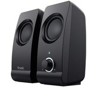 Trust Remo Enceinte PC USB 2.0, 16 W, Haut Parleur USB, Jack 3,5 mm, pour Ordinateur Portable, PC, Baffle Bureau Plug & Play - Noir