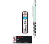 Trust-Rotring Tikky Lot De Porte-Mines Pastel Gomme Recharges Hb 0,7 Mm Bleu Opale