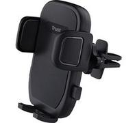 Trust Runo Support de Téléphone, Monture de Volet d'Aération, Support Sécurisé, Bouton de Déblocage Rapide, Pince Arrière Revêtue de Caoutchouc, iPhone, Samsung et Autres 55-100 mm - Noir