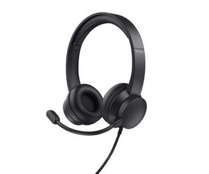 Trust Rydo Casque Avec fil Arceau Appels/Musique USB Type-A Noir