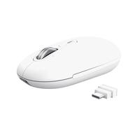 Trust Seron Souris sans Fil Molette Ultra-Rapide Bluetooth / 2.4 GHz, Blanc | Défilement Horizontal, Boutons Silencieux, 65% Plastique Recy outon PPP, Souris Multi-Appareils PC Mac