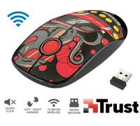 Trust Sketch Souris sans Fil Slim Avec Boutons Silenziosii Rouge Sans Fil USB