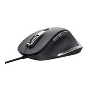 Trust Fyda Souris Filaire, Conception Durable, 600-5000 DPI, 6 Boutons, Câble USB 150cm, Souris Ergonomique avec Fil pour PC, Ordinateur Portable, Macbook, Mac, Bureau - Noir