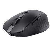 Trust Souris sans fil Ozaa – BT+2,4 GHz, silencieuse, rechargeable, 60% recyclés – Noir