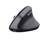 Trust Bayo II Souris ergonomique sans fil optique noir 6 Boutons 800 dpi, 1200 dpi, 1600 dpi, 2400 d