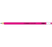 Trust-Stabilo Crayon Graphite Swano Fluo - Avec Caoutchouc - Lot De 12 - Grad Hb - Rose Fluorescent