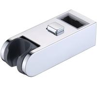 TRUST-Support universel pour barre de douche coulissante chromée 30 x 15 mm-30 x 18 mm - Support réglable pour barre coulissante à tube carré (30 x 15 mm)
