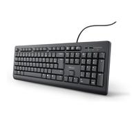 Trust Taro French AZERTY Wired Keyboard,Splash-Resistant,Quiet,1.8 m USB Cable,Flat Keys,Keyboard PC,Laptop,Computer,Windows,Mac OS