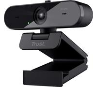 Trust Taxon 2K QHD Webcam en plastique recyclé à 85%, caméra USB 2560x1440p PC avec cache, autofocus, grand angle, 2 microphones, caméra vidéo pour conférences, appels vidéo, Skype, Teams, zoom