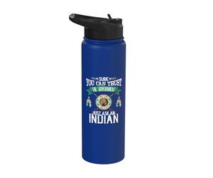Trust The Government Just Ask An Indian Native American Day Stainless Steel Insulated Water Bottle