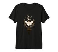 Trust The Journey Celestial Papillon & Moon Design T-Shirt Haut de Gamme