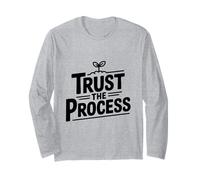 Trust The Process Citation de Motivation inspirante Manche Longue