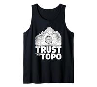 Trust The Topo Carte Topographique Randonneur Débardeur