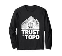 Trust The Topo Carte Topographique Randonneur Manche Longue