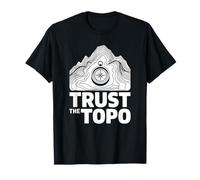 Trust The Topo Carte Topographique Randonneur T-Shirt
