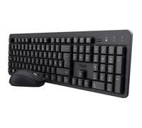 Trust TKM-360 clavier Souris incluse Bureau RF sans fil QWERTY Nordique Noir