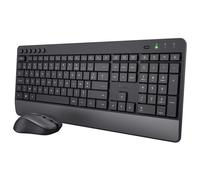 Trust Trezo Ensemble Clavier Souris Sans Fil Silencieux - AZERTY - Conception Durable