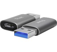 Trust Adaptateur USB CALYX USB-A vers USB-C USB 2.0 – Lot de 2