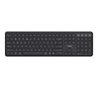 Trust Vaiya - Clavier - multi-appareil - full size - sans fil - 2.4 GHz, Bluetooth - AZERTY - Français - noir - boîte en carton G