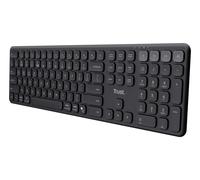 Trust Vaiya clavier Universel USB + RF Wireless + Bluetooth Italien Noir