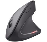 Trust Verto Souris sans Fil, Souris Verticale Ergonomique, 800-1600 DPI, 6 Boutons, LED, Prévention Syndrome de la Souris et Epicondylite, pour Droitier, PC, Ordinateur, Portable, Mac, Piles Incluses
