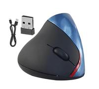Trust Verto Souris verticale sans fil ergonomique avec micro-récepteur USB stockable, capteur de haute précision stable pour ordinateur de bureau, PC, réduit la masse musculaire