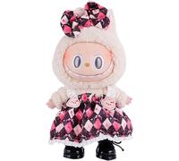 TRUST-Vêtements pour labubu Comprenant Une Robe et Un n?ud pour Les Cheveux(Rose)